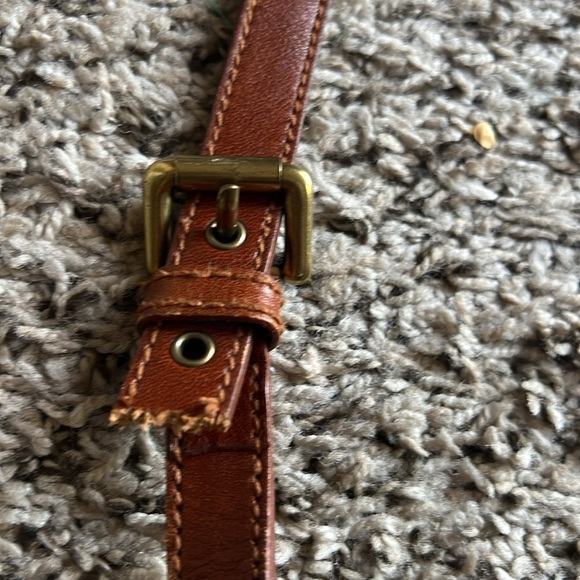 Franchi  Camel Leather Crosssbody Bag - Picture 7 of 13